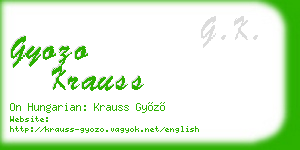 gyozo krauss business card